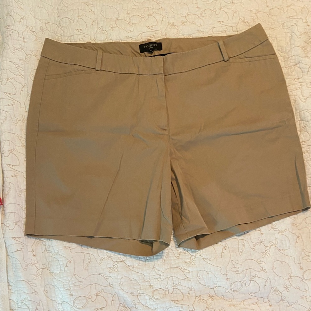 Talbots Tan Shorts Sz 18